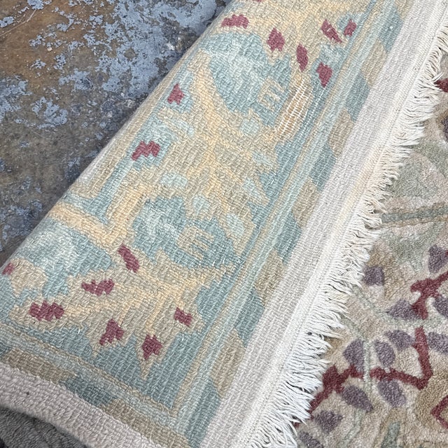 4ft X 6ft 1in Gump's Oriental Wool Rug For Sale - Image 12 of 12