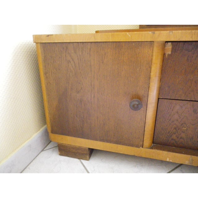 Vintage Boat-Style Dressing Table with Mirror, 1940s For Sale - Image 6 of 18