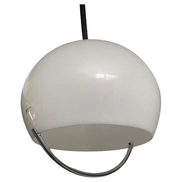 Pearlescent Adjustable Pendant Lamp by Luigi Massoni for Harvey Guzzini, Italy, 1970 For Sale - Image 15 of 15
