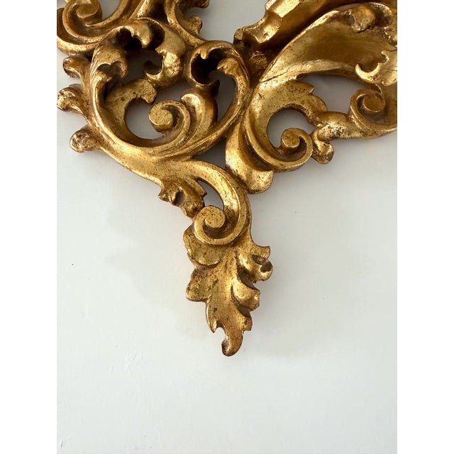 Italian Florentine Double Shelf Wall Bracket For Sale - Image 12 of 14