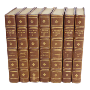 Antique Leatherbound Works by Holmes - Set 7