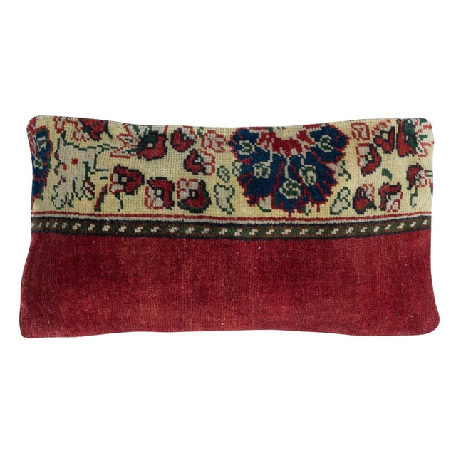 Traditional 13"x24" SET OF 2 - Vintage Cushion Covers. Wool Pillowcases. Throw Pillow Covers For Sale - Image 3 of 4