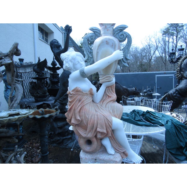 Figurative Marble Fountain For Sale - Image 4 of 12