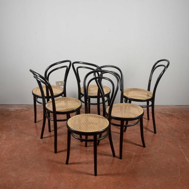 Chairs in the style of Thonet, Set of 6 For Sale - Image 4 of 9