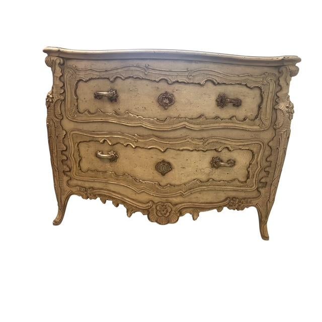 Attributed to Oscar De La Renta for Century Furniture Two-Drawer Bombe Chest For Sale - Image 11 of 11