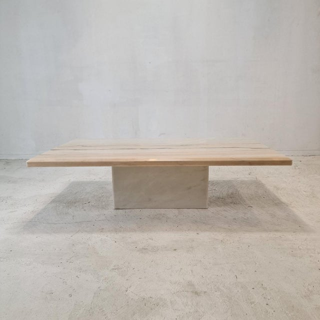 Italian Marble Coffee Table, 1980s For Sale - Image 6 of 16