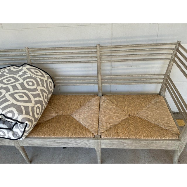 Wood Jonathan Charles Gray Oak Toby’s Sofa For Sale - Image 7 of 9