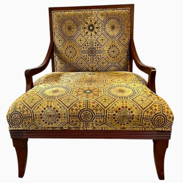 Vintage Thomasville Collection, Armchairs, Ottoman & End Table. For Sale - Image 9 of 11