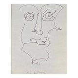 1960s Frank Wallace Portrait of Groucho Marx For Sale