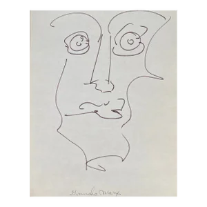 1960s Frank Wallace Portrait of Groucho Marx