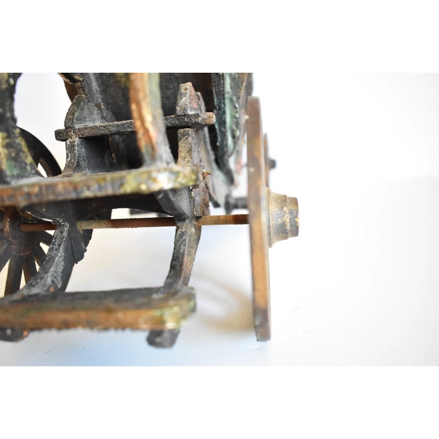 Green Antique Carriage Chocolate Display For Sale - Image 8 of 13