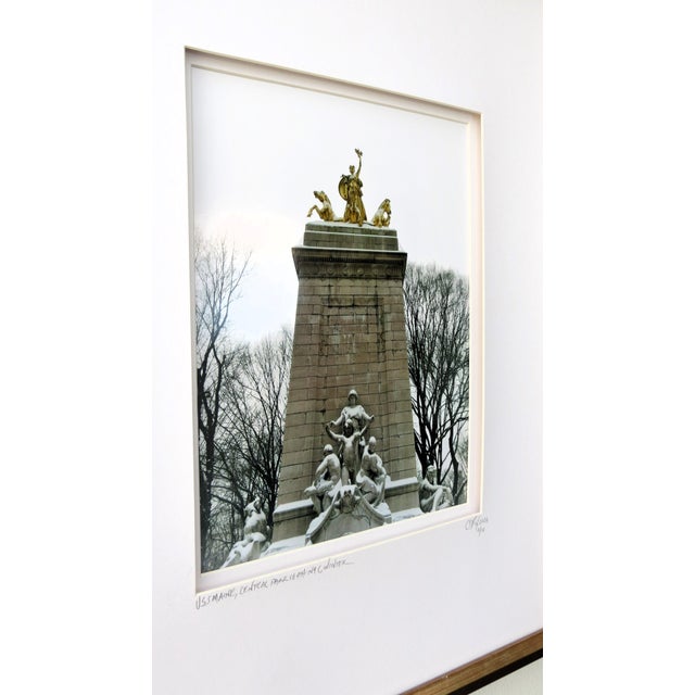 Art Deco N Y C Architectural Travel Photography, Central Park, Uss Maine, Framed, Limited Editions For Sale - Image 3 of 3