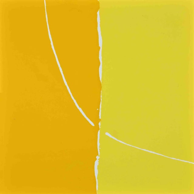 Composition is a vintage offset print realized by Odo Tinteri in the Mid-20 Century. The little artwork is in good...