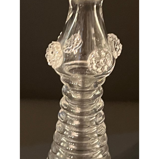 Antique Moser St Louis Wine Glass Gold Gilt With Ribbed Stem For Sale - Image 12 of 12