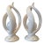 Helix Lamps - Modern -Vintage Large 22" Retro Ceramic- Minimalist For Sale