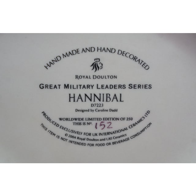 Royal Blue Royal Doulton English Traditional Hannibal Great Military Leaders Toby Character Jug For Sale - Image 8 of 12