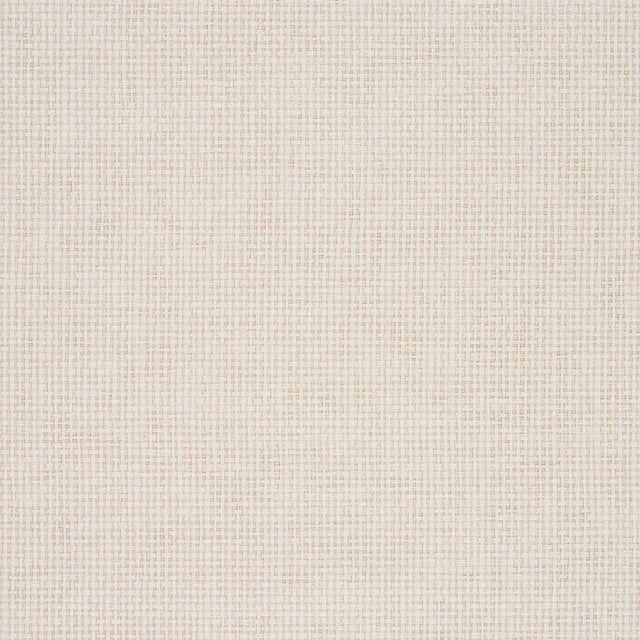SAMPLE - Schumacher Paperweave Vinyl Wallpaper In Pearl For Sale