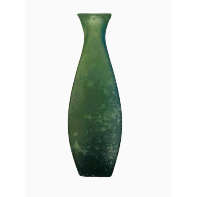 Pistachio Vintage Mid-Century Modern Green Aventurine Stone Decanter With Spherical Stopper For Sale - Image 8 of 10
