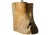 Wood Rustic Hand-Carved Wooden Organic Tree Stump Door Stop with Iron Handle Top For Sale - Image 7 of 9