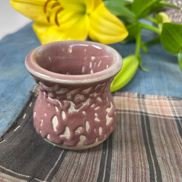 Japanese Tea Ceremony Set Shiso-Te Glaze, 1960s, Set of 3 For Sale - Image 9 of 13