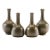 Vintage Chinese Scholar's Small Teadust Glazed Bottle Vases - Set of 4 For Sale - Image 9 of 9
