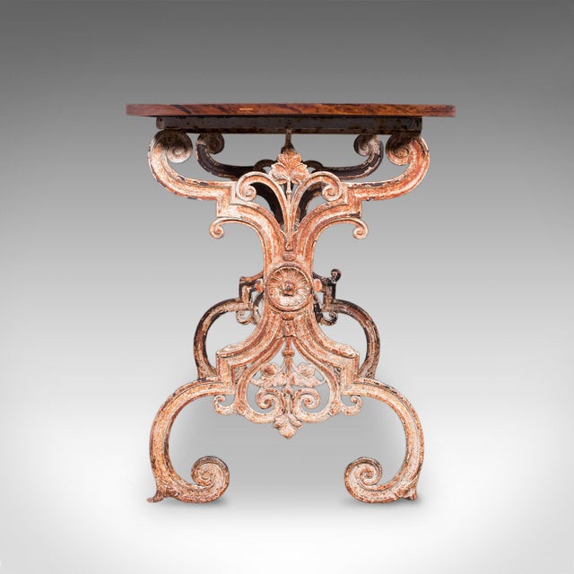 Antique Orangery Glasshouse Table, English Cast Iron, Garden, Display, Victorian For Sale - Image 4 of 12