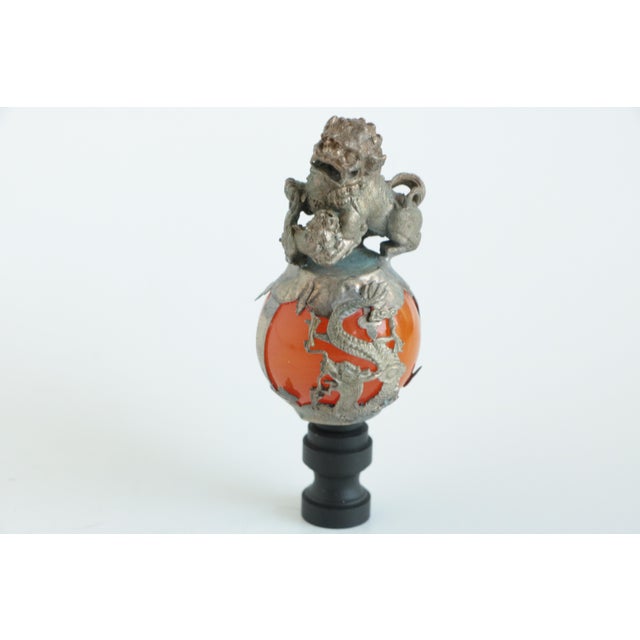 Chinese Foo Dog Lamp Finials a Pair Chairish