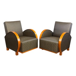 Set of Art Deco Armchairs, 1930s For Sale