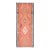 1970s Vintage Turkish Handmade Wool Cotton Orange Runner Rug For Sale