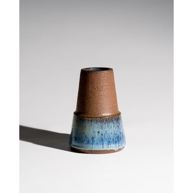 Michael Andersen & Søn Stoneware Vase, Model 6139, Bornholm, Denmark, c. 1960s A sculptural stoneware vase produced by...
