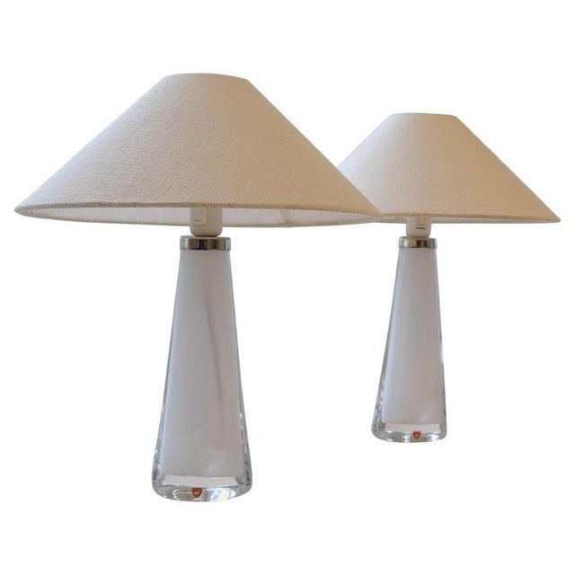 Mid-Century Table Lamps attributed to Carl Fagerlund for Orrefors Sweden RD, 1960s, Set of 2 For Sale - Image 18 of 18