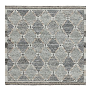 Rug & Kilim’s Custom Scandinavian Outdoor Rug With Geometric Pattern - 5'x7' For Sale