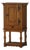 Scandinavian Narrow Oak Cabinet, 1950s For Sale