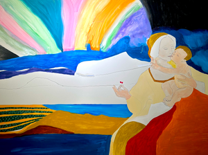 Greenland Madonna Watercolor Painting