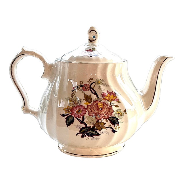 Sadler Floral English Tea Pot - 1940s For Sale