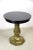 Remarkable black lacquered Art Nouveau coffee or side table out of Vienna, Austria from the period circa 1910. The glossy...