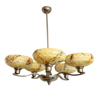 Vintage Art Deco Chandelier, 1930s For Sale