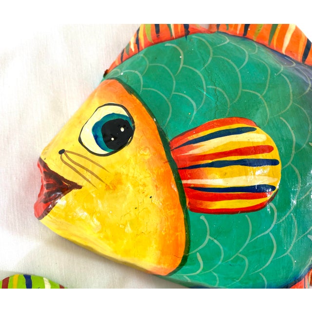 Haitian Paper Mache Fish A Pair Chairish