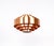 Layered copper pendant lamp produced by fog & mørup denmark in the 1960s, designed by jo hammerborg, model ultra. the...