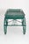Large green painted wood and metal garden flower cart, with large decorative and functioning metal wheels. This cart is...