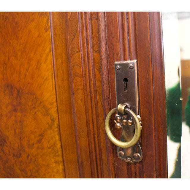 Antique Victorian Walnut Wardrobe or Hall Cupboard, 1890s For Sale - Image 6 of 18