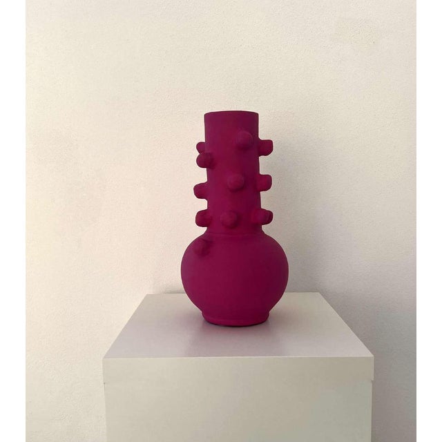 Popcorn Jar Up Sculpture in Ceramic by Liliana Silva For Sale - Image 6 of 7