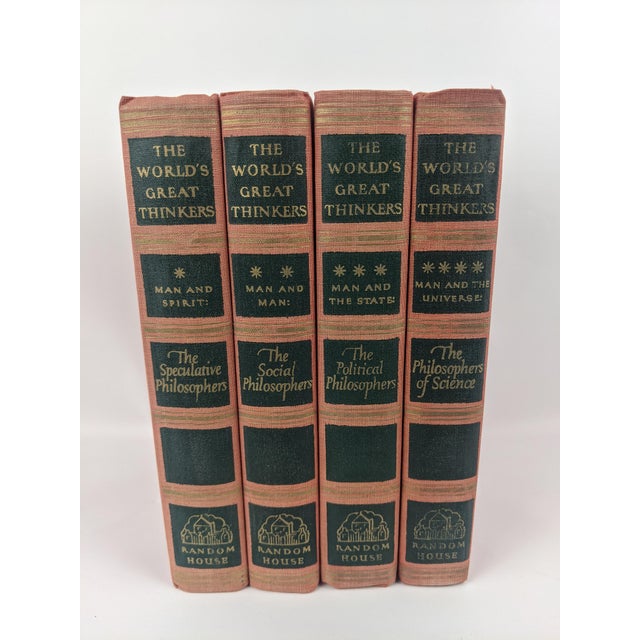 Traditional Vintage 1947 Random House “The World’s Great Thinkers” 4-Volume Boxed Set For Sale - Image 3 of 14