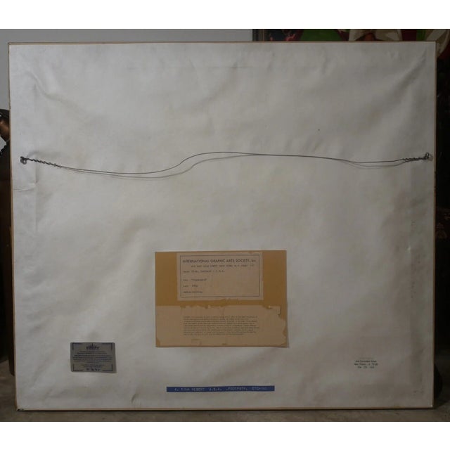 1960s Vintage Herbert Fink - "Footpath" Limited Edition Etching (#133/210) (1965) (American) For Sale - Image 5 of 6