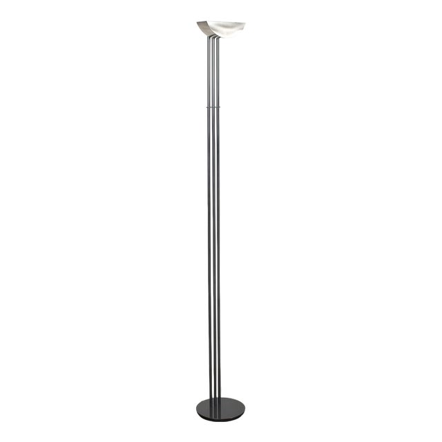Halogen Floor Lamp in Metal For Sale