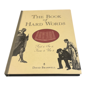 Rare Hardcover Reference: The Book of Hard Words by David Bramwell Book