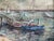 Wood 1970s M Morton Nautical Impressionist Signed Oil on Canvas For Sale - Image 7 of 9