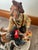 Vintage Signed Rori Capodimonte Figurine Painter at Easel Venice Torre Dell Orologio La Medea Italy Flawless With Tag For Sale - Image 10 of 11