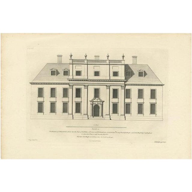 Cobham Hall in Kent, 1717, Paper For Sale