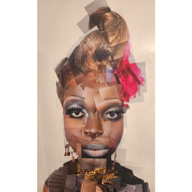 Larger than life Photograph Collage Portrait of famous drag star Bob the Drag Queen, created by artist Shann Treadwell...